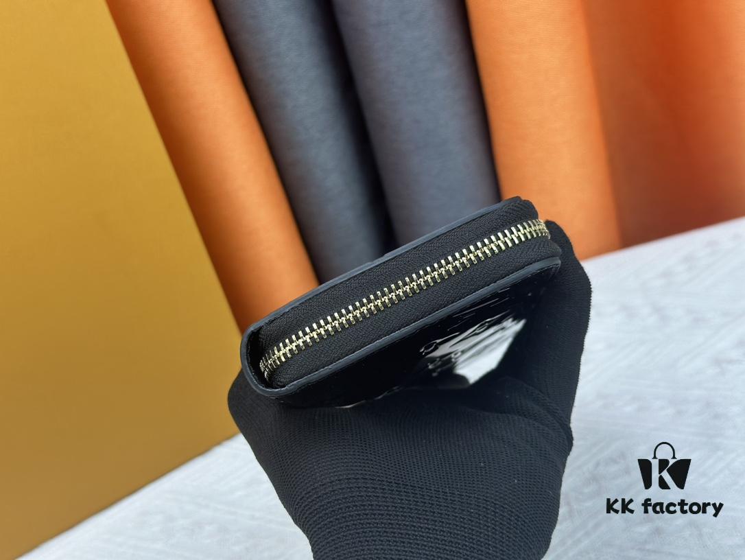 LV Zippy Zip-Around Wallet in Embossed Calfskin with Patent Finish