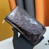 LV Zippy Wallet in Patent Leather with Embossed Calfskin