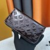 LV Zippy Wallet in Patent Leather with Embossed Calfskin