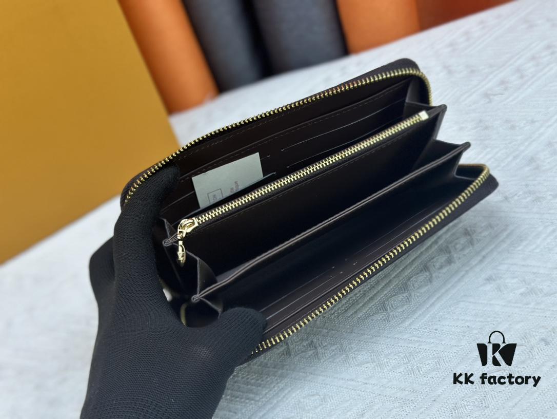 LV Zippy Wallet in Patent Leather with Embossed Calfskin