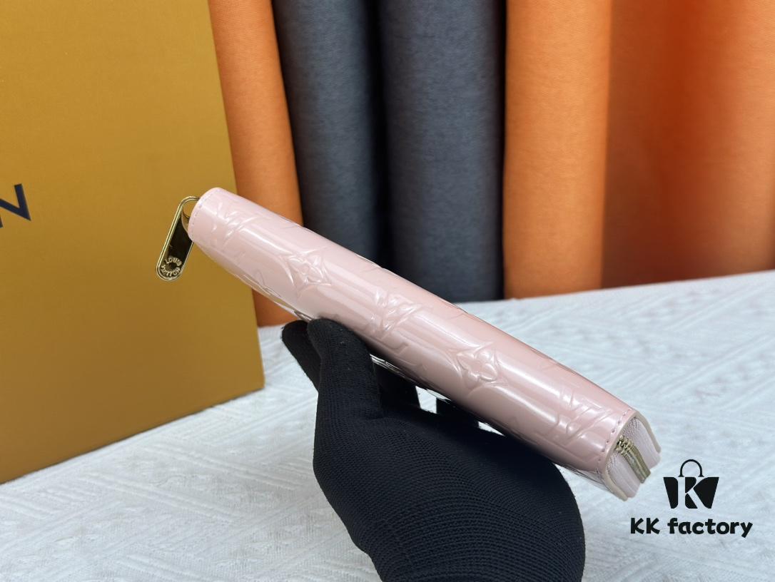 LV Zippy Wallet in Embossed Calfskin with Smooth Leather Trim