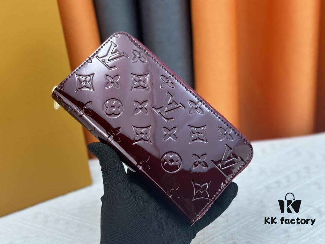 LV Zippy Zip-Around Wallet in Patent Smooth Embossed Calfskin