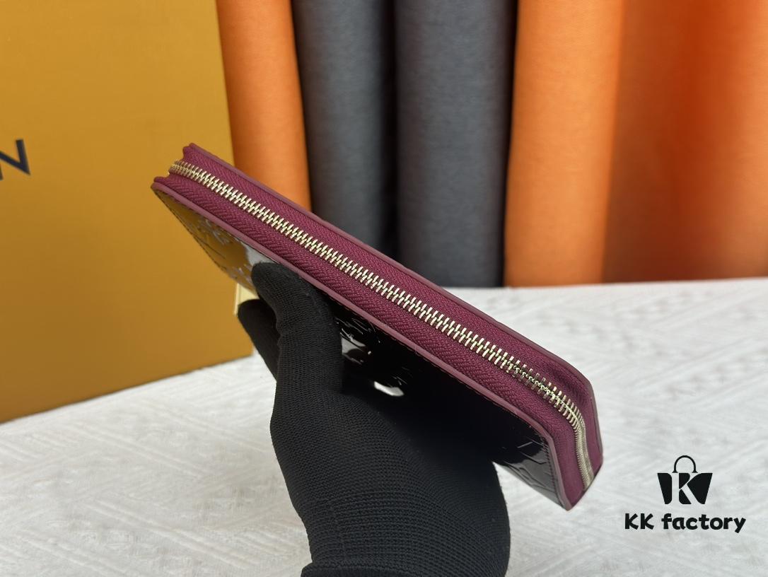 LV Zippy Zip-Around Wallet in Patent Smooth Embossed Calfskin