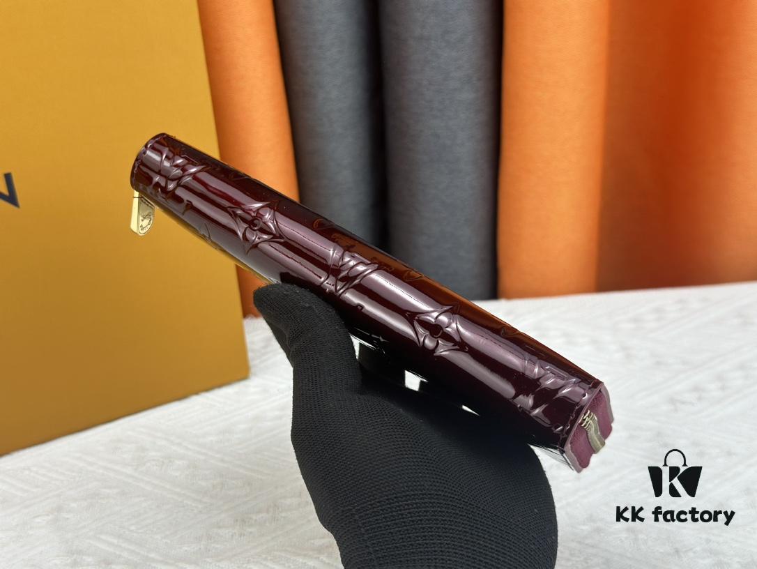 LV Zippy Zip-Around Wallet in Patent Smooth Embossed Calfskin