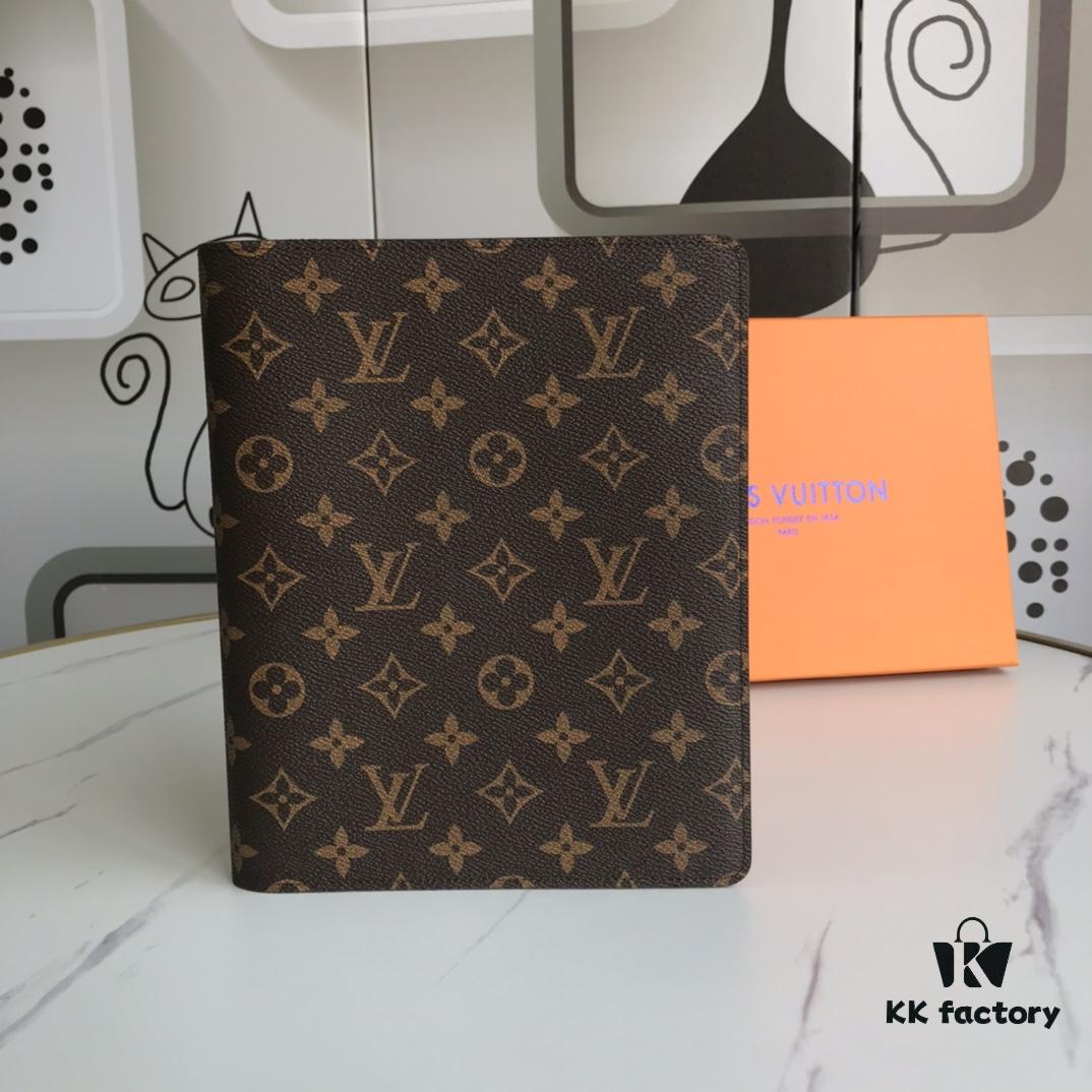 2021 Hot Selling Large Checkbook Wallet with 6 Card Slots, Genuine Cowhide and LV Special Fabric, Gift Box Included, Approx. 18cm