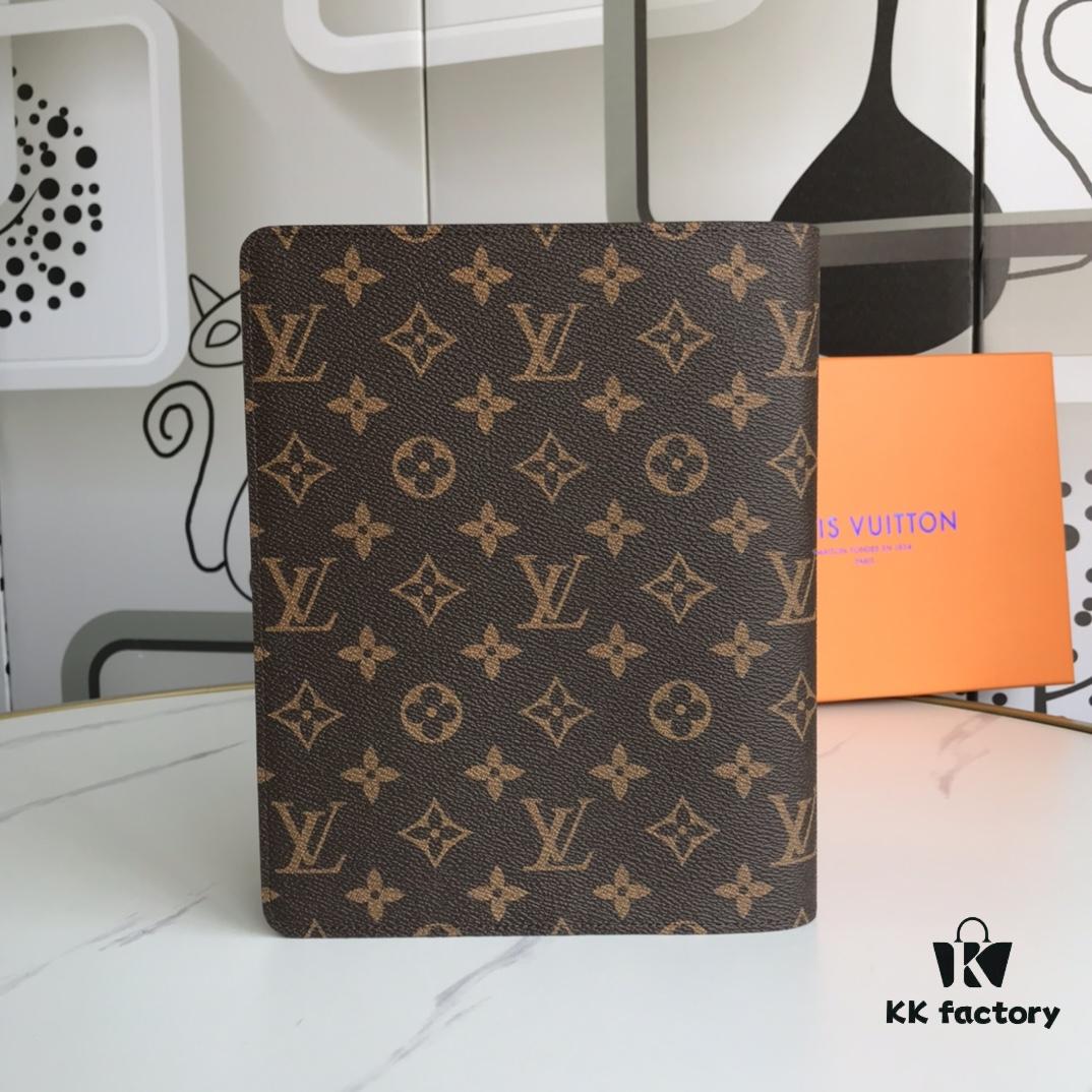 2021 Hot Selling Large Checkbook Wallet with 6 Card Slots, Genuine Cowhide and LV Special Fabric, Gift Box Included, Approx. 18cm