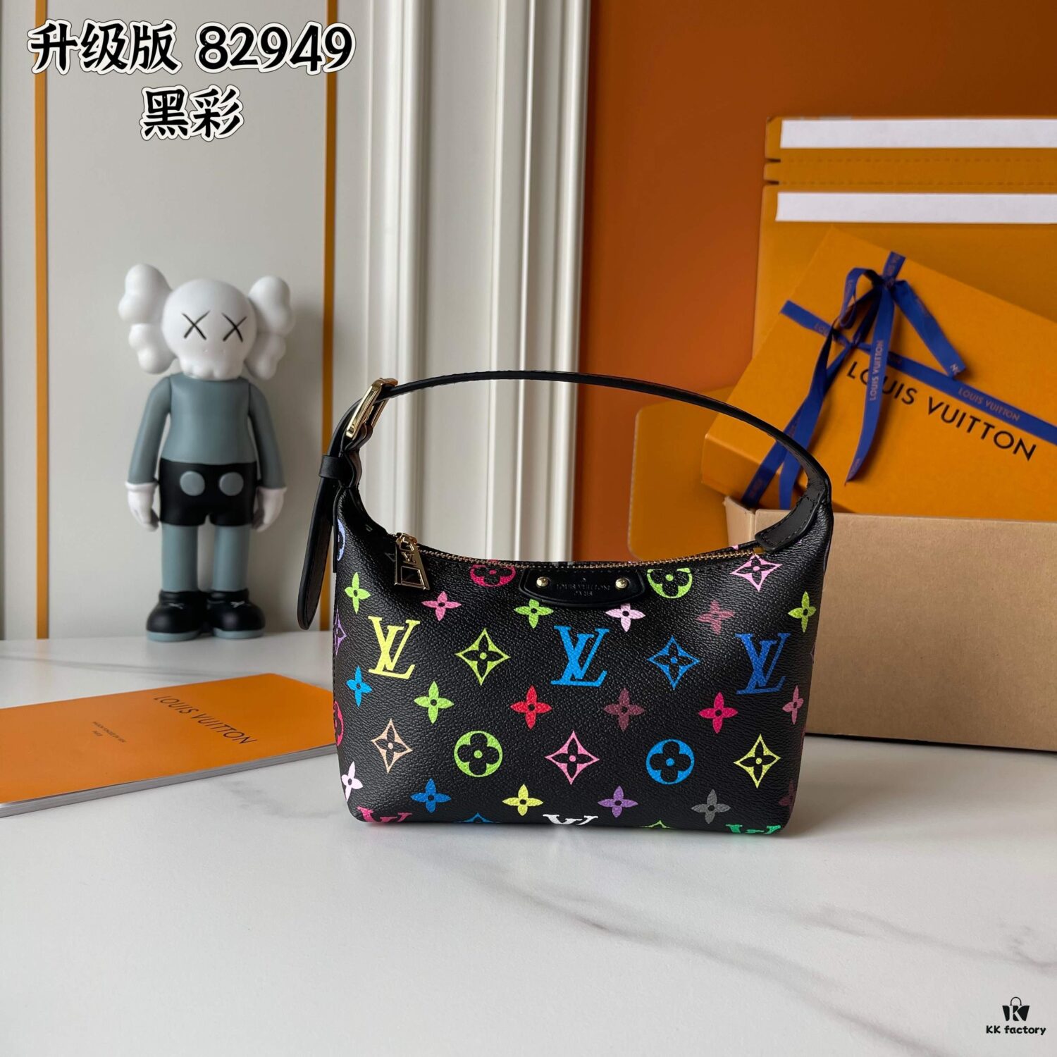 Upgraded Version [Official Latest Model] (Authentic Photos, Accurate Match) M82949 LV x Takashi Murakami Co-Branded Nano Speedy Bag