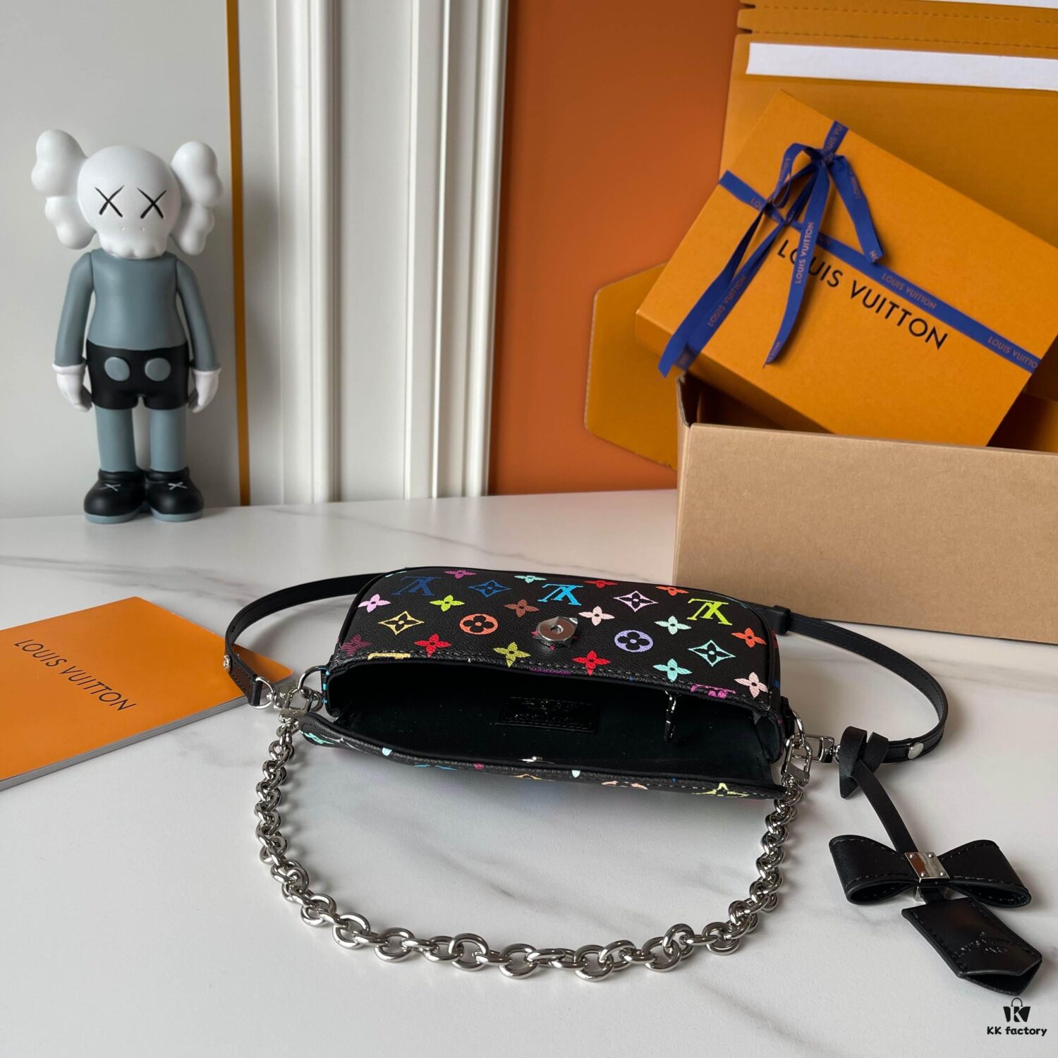 Upgraded Version [Official Latest Model] (Real Photos, Authentic Match) M12778-81911-82110-81992-12778-11299 LV Takashi Murakami Collaboration Nano Speedy Handbag