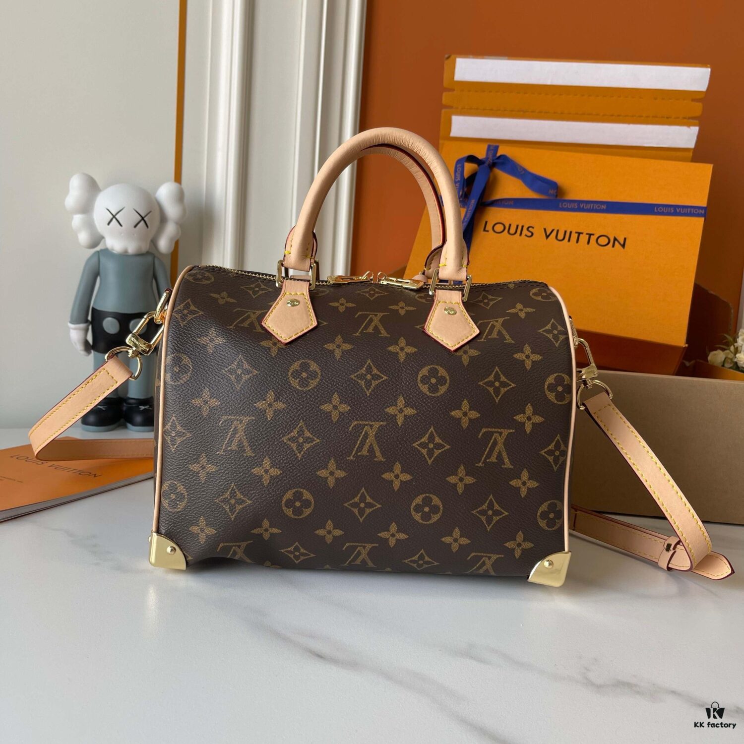 Upgraded Version 200 (Authentic Photos, Accurate Match) M13805-M13085-M13257 LV x Murakami Takashi Collaboration Nano Speedy Bag