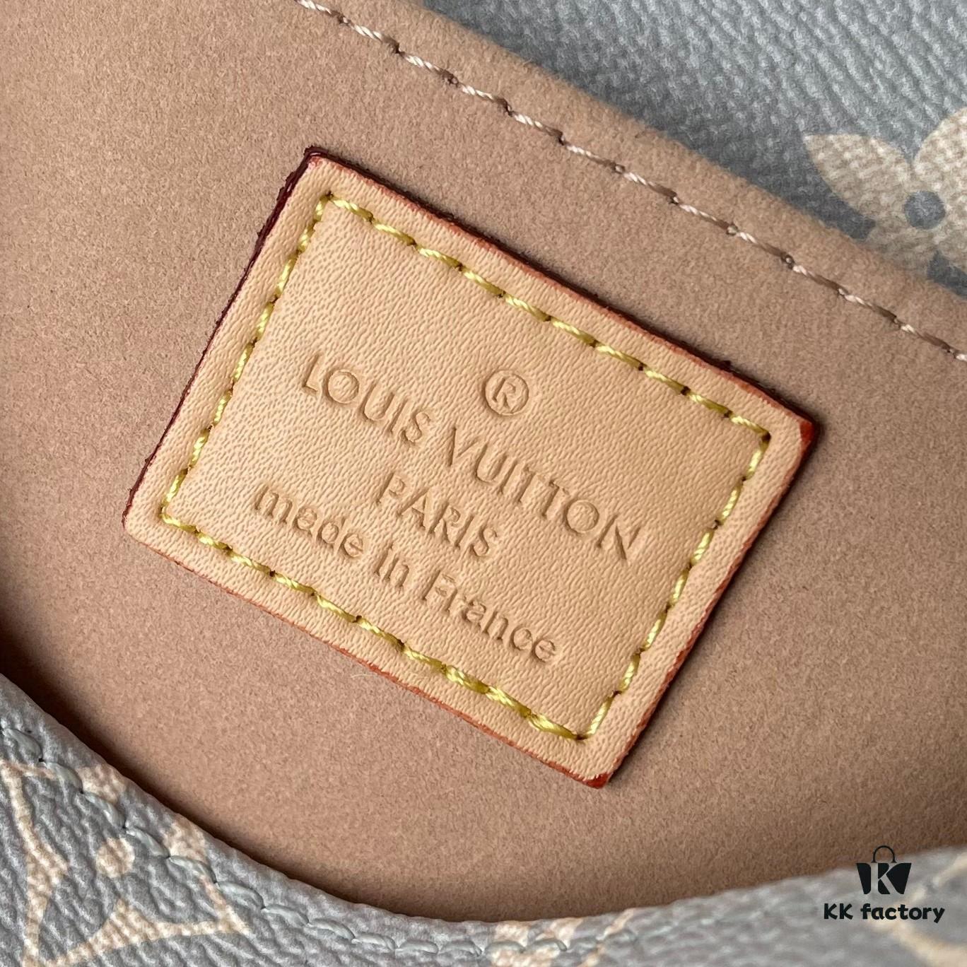 Upgraded Version 160 (Official Color Match Gray Floral 12429) (High-Quality Replica) M12429 M23940 M40749 M46914 M46279 M22834 M46595 LV Men's Messenger Bag Small East West Métis Handbag