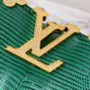 Top-Grade Original Guangzhou Stock M12297 Green Lizard Skin with Gold Diamond Crown Triangle Capucines BB Bag