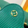 Top-Grade Original Guangzhou Stock M12297 Green Lizard Skin with Gold Diamond Crown Triangle Capucines BB Bag