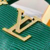 Top Quality Original Guangzhou Stock M12296 Green Lizard Skin with Golden Diamond Crown 🔺 This Capucines Mini Bag Features Luxurious Lizard Leather Over Soft Lambskin Lining, Accented with Brilliant Metallic Hardware