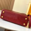 Top-Grade Original Guangzhou Stock M12297 Burgundy Lizard Skin with Gold Diamond Crown ▲ This Capucines BB Bag Exquisitely Combines Luxurious Lizard Exterior, Soft Lamb Leather Lining, and Lustrous Metallic Hardware