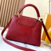 Top-Grade Original Guangzhou Stock M12297 Burgundy Lizard Skin with Gold Diamond Crown ▲ This Capucines BB Bag Exquisitely Combines Luxurious Lizard Exterior, Soft Lamb Leather Lining, and Lustrous Metallic Hardware