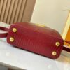 Top Quality Original Guangzhou Stock M12296 Burgundy Lizard Skin Combined with Golden Diamond Crown 🔺 This Capucines Mini Bag Features Luxurious Lizard Leather Exterior with Soft Lambskin Lining, Accented with Brilliant Metallic Hardware