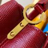 Top Quality Original Guangzhou Stock M12296 Burgundy Lizard Skin Combined with Golden Diamond Crown 🔺 This Capucines Mini Bag Features Luxurious Lizard Leather Exterior with Soft Lambskin Lining, Accented with Brilliant Metallic Hardware