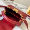 Top Quality Original Guangzhou Stock M12296 Burgundy Lizard Skin Combined with Golden Diamond Crown 🔺 This Capucines Mini Bag Features Luxurious Lizard Leather Exterior with Soft Lambskin Lining, Accented with Brilliant Metallic Hardware