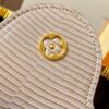 Top-Grade Original Guangzhou Stock M12297 Beige Lizard Leather with Gold Diamond Crown Capucines BB Bag
