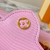 Top Quality Original Guangzhou M12296 Pink Lizard Leather Combined with Golden Diamond Crown 🔺 Capucines Mini Bag