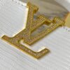 Top Quality Original Guangzhou M12296 White Lizard Skin with Gold Diamond Crown Capucines Mini Bag