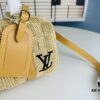 New Arrival LV Straw Keepall Pillow Bag