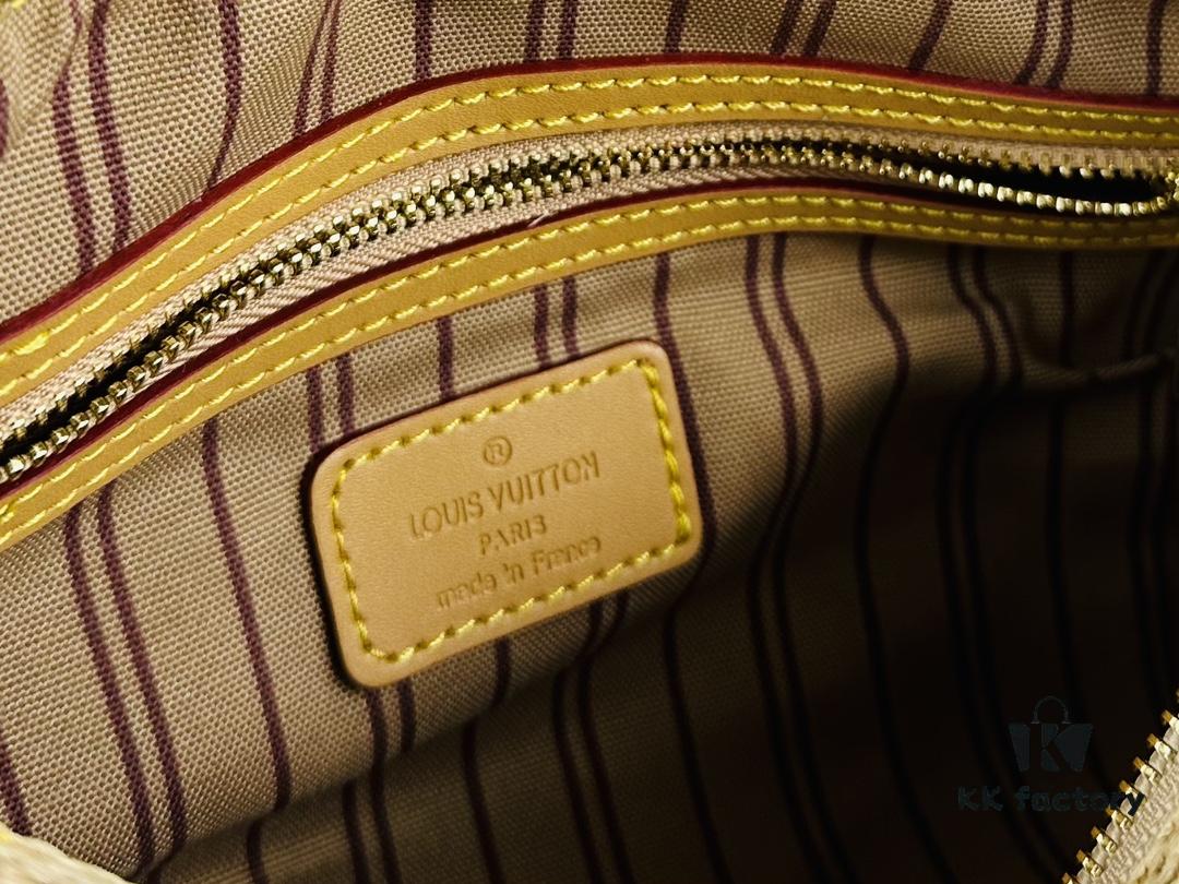 New Arrival LV Straw Keepall Pillow Bag