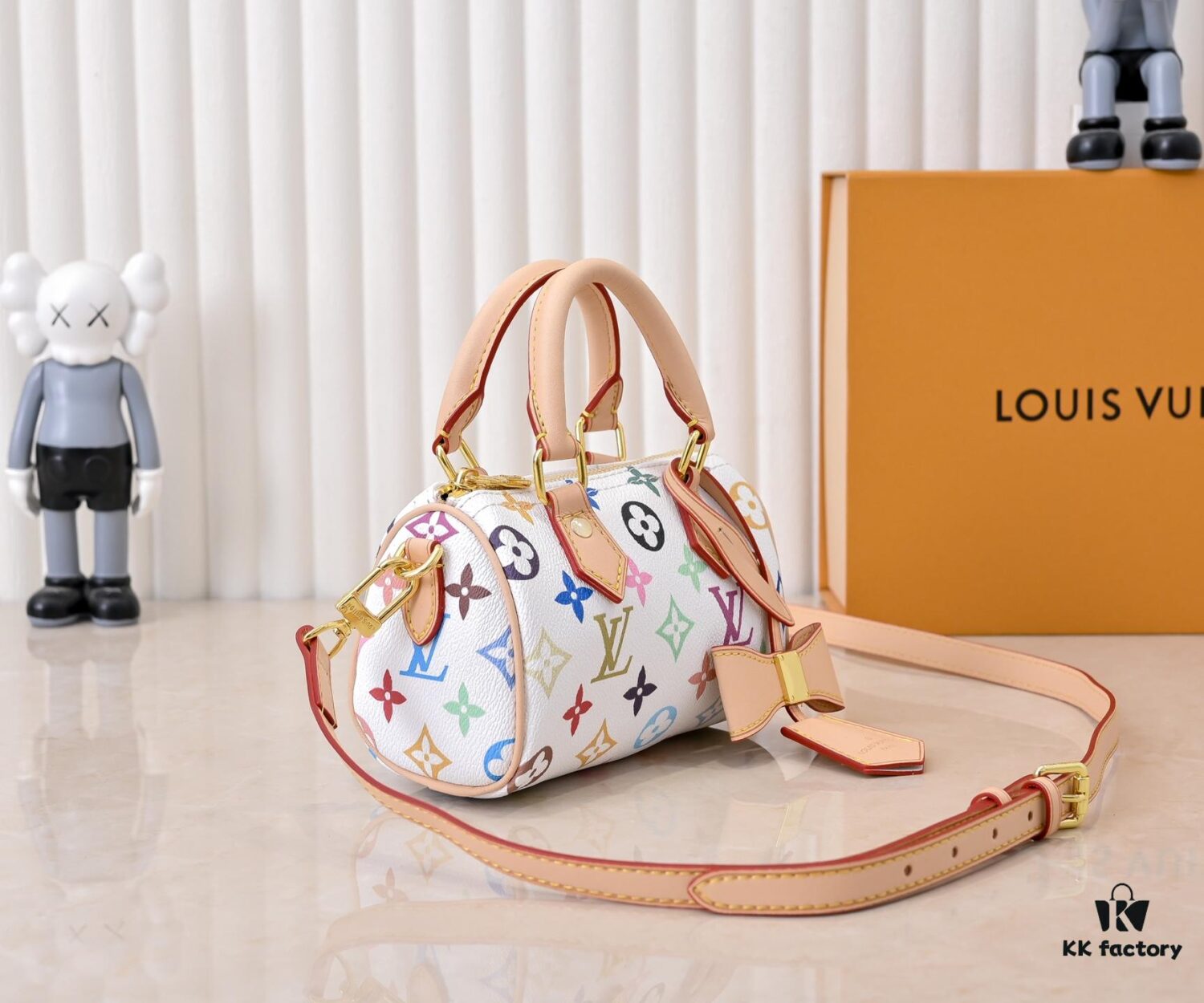 Upgraded Version 140 M13406 M13391 (Authentic Photos, Accurate Match) M81085 New Denim Louis Vuitton x Murakami Collaboration NANOSPEEDY Bag