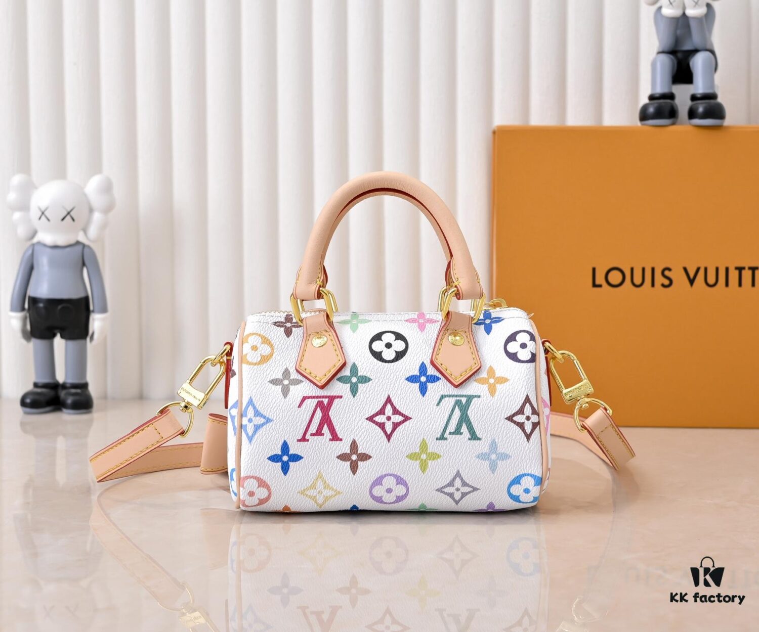 Upgraded Version 140 M13406 M13391 (Authentic Photos, Accurate Match) M81085 New Denim Louis Vuitton x Murakami Collaboration NANOSPEEDY Bag