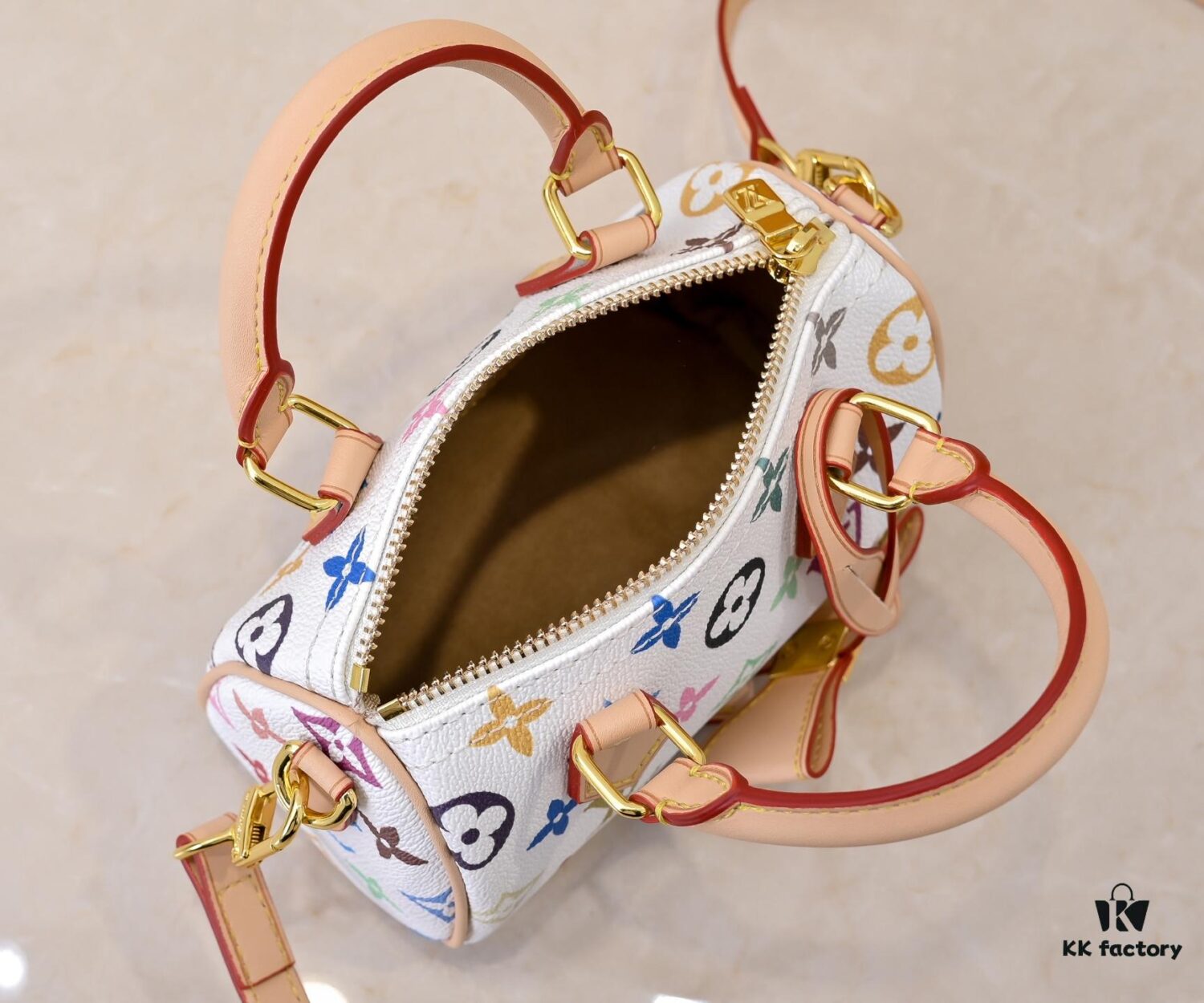 Upgraded Version 140 M13406 M13391 (Authentic Photos, Accurate Match) M81085 New Denim Louis Vuitton x Murakami Collaboration NANOSPEEDY Bag