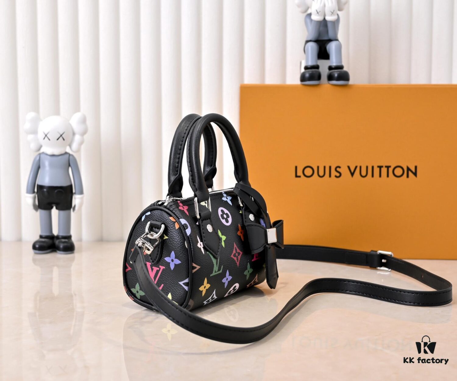 Upgraded Version 140 M13406 M13391 (Authentic Photos, Accurate Match) M81085 New Denim Louis Vuitton × Murakami Collaboration Nano Speedy Bag