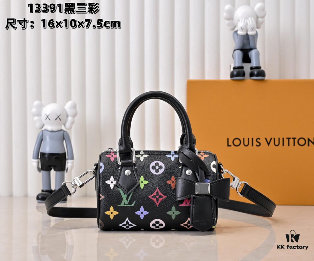 Upgraded Version 140 M13406 M13391 (Authentic Photos, Accurate Match) M81085 New Denim Louis Vuitton × Murakami Collaboration Nano Speedy Bag