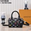 Upgraded Version 140 M13406 M13391 (Authentic Photos, Accurate Match) M81085 New Denim Louis Vuitton × Murakami Collaboration Nano Speedy Bag