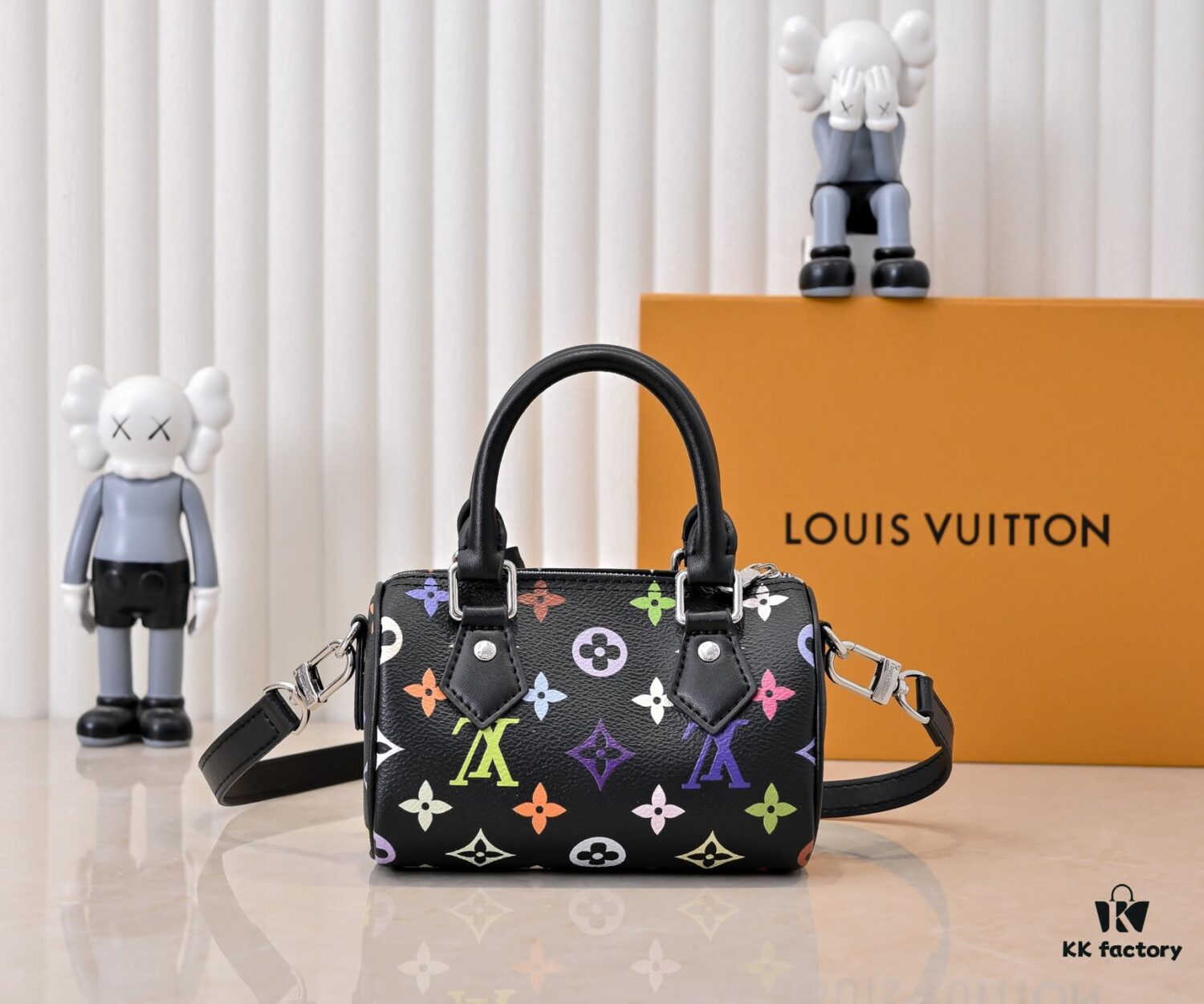 Upgraded Version 140 M13406 M13391 (Authentic Photos, Accurate Match) M81085 New Denim Louis Vuitton × Murakami Collaboration Nano Speedy Bag