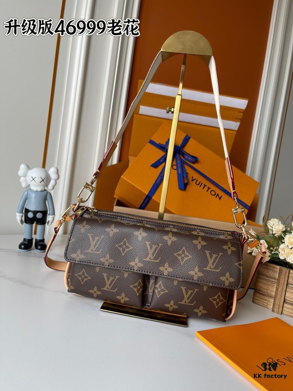 Upgraded Version 170 Original Development, Full Steel Hardware 👏👏 Vibe Handbag Inspired by the 2003 Viva-cité Bag, Compact Monogram Canvas Design