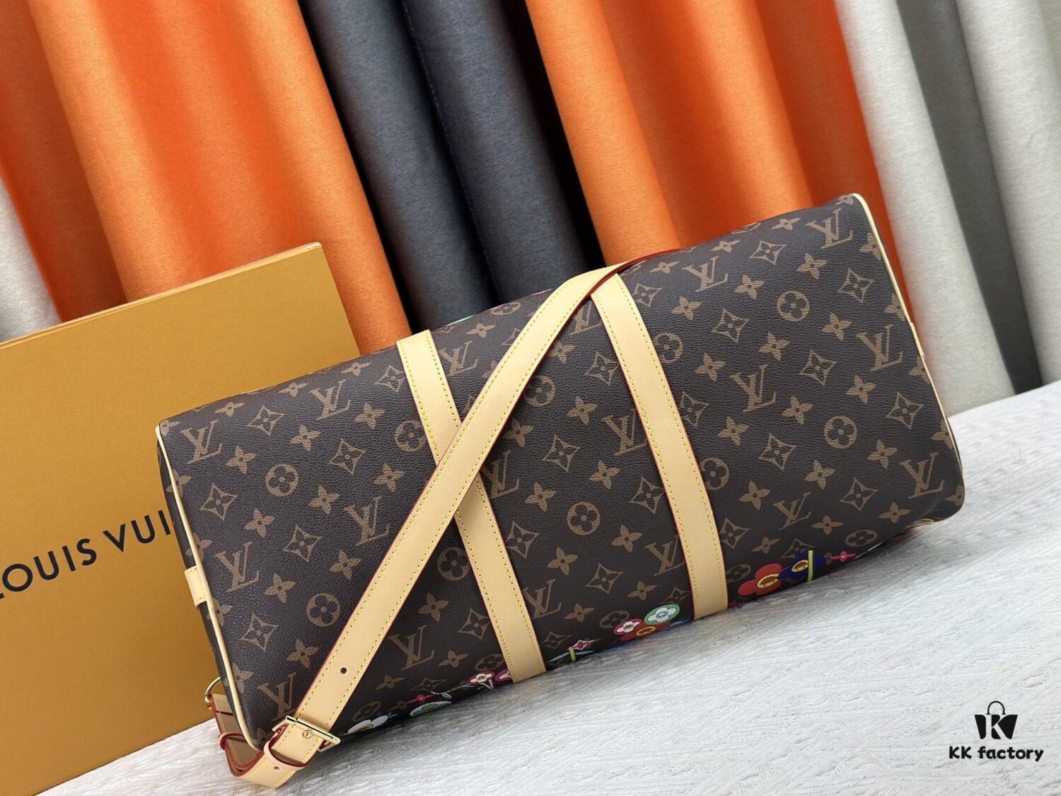 Double-Sided Yellow Leather New Arrival M14182 M41416 LV2025 Spring/Summer x Takashi Murakami Collaboration Edition