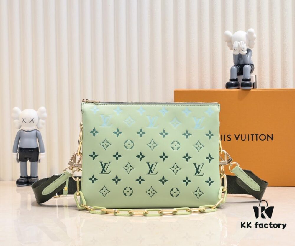 Top Quality Original LV By The Pool Collection Coussin Mini Bag in Monogram Embossed Lambskin