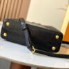 Top Quality Original Guangzhou M99528 Black Lizard Leather Gold Buckle Capucines BB Handbag