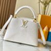 Top Quality Original Guangzhou M99528 White Lizard Skin Gold Buckle Capucines BB Handbag