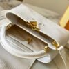 Top Quality Original Guangzhou M99528 White Lizard Skin Gold Buckle Capucines BB Handbag