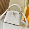Top Quality Original Guangzhou Goods M99527 White Lizard Leather with Gold Clasp