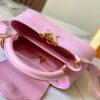 69307e116e68136f4d9a7346 Top Quality Original Guangzhou Stock M99527 Pink Lizard Leather with Gold Hardware Capucines Mini Bag