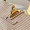 Top Quality Original Guangzhou Stock M99527 Beige Lizard Leather with Gold Hardware