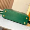 Top Quality Original Guangzhou M99528 Green Lizard Skin Gold Buckle Capucines BB Handbag
