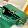 Top Quality Original Guangzhou M99528 Green Lizard Skin Gold Buckle Capucines BB Handbag