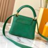 Top Quality Original Guangzhou M99527 Green Lizard Leather Mini Capucines Bag with Gold Hardware