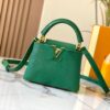 Top Quality Original Guangzhou M99527 Green Lizard Leather Mini Capucines Bag with Gold Hardware