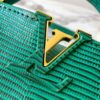 Top Quality Original Guangzhou M99527 Green Lizard Leather Mini Capucines Bag with Gold Hardware