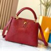 Top Quality Original Guangzhou M99528 Date Red Lizard Leather Gold Buckle Capucines BB Handbag