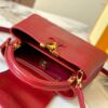 Top Quality Original Guangzhou M99528 Date Red Lizard Leather Gold Buckle Capucines BB Handbag
